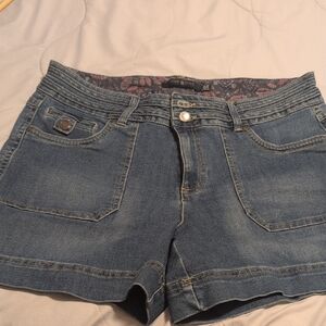 Women's Blue Denim Shorts (One 5 One)
